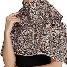 Women and Girls Printed Scarf Cum Face Cover Mask Head Neck Face Safety Sun Protection Scarf Mask Head Bandana Wrap Pure Cotton Printed Stole-10