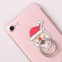 KolorFish Funky Mobile Phone Ring Stand Grip Holder 360 Degree Rotation with Finger Ring for All Mobile Phone and Tablet (Universal) Santa Claus-image-28