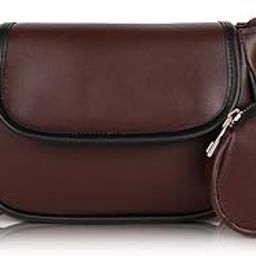 Women's Girls Cross Body Sling Bag With Small Pouch Ladies Handbag,black-image-21