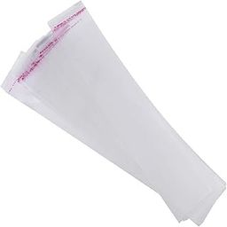 RETAILVIBES® 2x10 Inch, 250 Pcs Self Adhesive Bopp Transparent Plastic Poly Packing Material Bag Small Jewelry Cosmetics Accessories Mini Pouch Bopp Bags-image-44