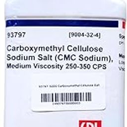 SRL Carboxymethyl Cellulose Sodium Salt (CMC Sodium), Medium Viscosity 250-350 CPS (Carmellose Sodium), 500gm, CAS : 9004-32-4, Storage: Room Temperature, Shelf Life: 60 Months for laboratory use-64
