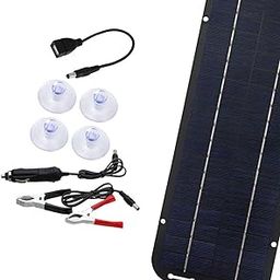 CALANDIS® Solarpanel Set IP65 Waterproof Accessories for Motorhome Home RV without controller | 1 Solarpanel1 Dc to Usb1 Car Charger1 Clip4 Suction Cups1 General Instructions-image-33