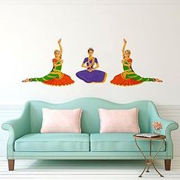 Bharatnatyam Classical Dance Wall Sticker-image-19