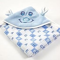 NAMAN Super Soft Hooded Baby Blanket Wrapper for New Born Babies (Unisex, 0-6 Months) Blue_(NM2500)-image-3