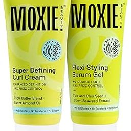 Moxie Beauty Curly Vibe Setter Travel Duo | Boosts Curl Definition & Retains 96% Moisture | Super Defining Curl Cream (50ml) & Flexi Styling Serum Gel (50ml)-15