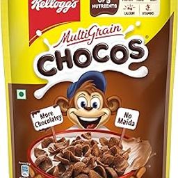 Kellogg's Multigrain Chocos, 250G | Multigrain Energy, More Chocolatey | No-Maida | Power of 5 Nutrients Protein, Fibre, Iron, Calcium, Vitamins | Kids Breakfast Cereal-18