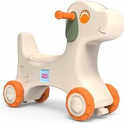 Amazon Brand - Jam & Honey Baby Puppy Push Ride-On | for Kids 1-4 Years Old | Non-Toxic | Durable and Safe | Upto 20kgs Weight | Orange-6