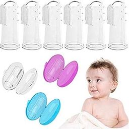 Kids Silicone Clean Teeth Soft Reusable Finger Manual Toothbrush And Gum Massager Brush (Multicolour) (Pack Of 1)-image-29