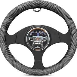 CARMATE Car Steering Cover Super Grip 116 Compatible with Maruti Gypsy - Medium Grey-image-65