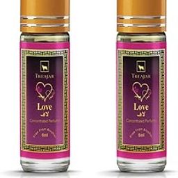 Treajar Concentrated Attar Oil (Roll on) - Love, 6ml (Pack of 2) | 100% Non Alcoholic-52