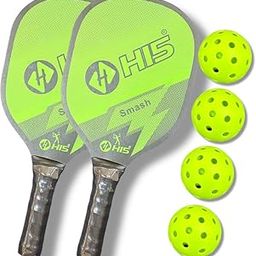 Premium Wooden Pickle Racket 1 Pair with 4 Balls and 1 Bag | Lightweight Durable Paddle | Comfortable Grip for Indoor & Outdoor Pickleball, Tennis, Badminton, etc_BSM_12-image-57