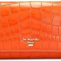 da milano Genuine Leather Orange Flap Over Women Wallet (1216A-OL)-picture-12