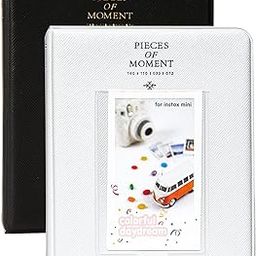 2-Pack 64-Pockets Photo Album for Fujifilm Instax Mini 11 Mini12 7s 8 8+ 9 25 50s 70 90, 5 x 7.6 cm Mini Photo Album Compatible with Camera, Photo Book, Name Card Holder (White & Black)-picture-18