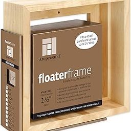 Ampersand Floaterframe for Wood Panels, 1.5 Inch Depth, Bold, 6x6 Inch, Maple (FBOLD150606M)-picture-31