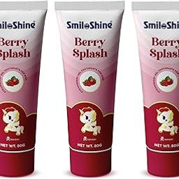 SmiloShine 80g x 3 Pack Gel Toothpaste for Kids Toothpaste Baby Plaque Removal, No Artificial Flavors, Prevents Cavities, Effective Oral Care (Strawberry)-15