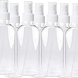 BH PLAST Empty Spray Pump Transparent Bottles, Sanitizer Spray Bottle, Sprayer, Transparent Bottle-100ml (Pack of 10)-3