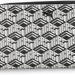 Women's Polyurethane Monogram Women's Wallet, Black (9146801)-image-50