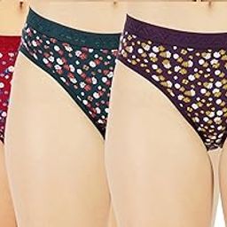 Cotton Blend Hipster for Women's Floral Designer Panties Underwear Comfortable Soft Multicolor Hipster (Set of 3) by BRAFACTORY.in-image-16