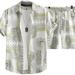 Men Latest Silky Licra Short Sleeve Shirt & Shorts Combo Suit || Multi Printed Night Suit Set || Sleepwear Loungewear Shirt & Short Sets-image-70