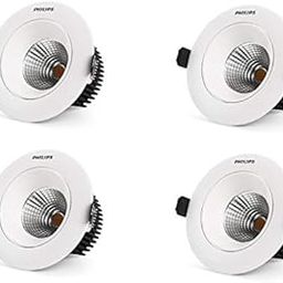 Philips 12-Watt Round Astra Spot Recessed COB Spot Light (Natural White,Pack of 4)-image-5