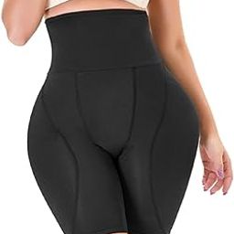 Sexy High Waist Shapewear Hip Butt Thigh Lifter with 2 Big Removable Sponge Pads Tummy Tucker Shape wear Buttock Hip Enhancer for Girls Women.(2XL / Black)-picture-40