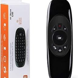 DealFry 2.4GHz Rechargeable Mini Wireless Keyboard Gyroscope Air Mouse Remote Control for Android Smart TV Box, PC, Laptop, Projector, Smart TV, HTPC and Xbox (Black)-16
