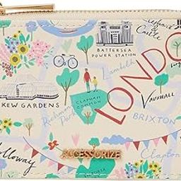 London Women's Faux Leather Multi London Print Cardholder-25