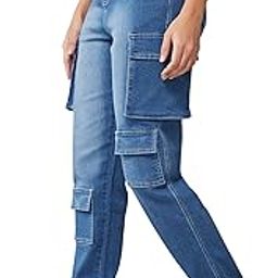 dolce crudo Women's Regular High Rise Regular Stretchable Denim Joggers-picture-28
