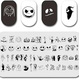 Halloween Nail Stamper Kit - Nightmare Christmas & Day of the Dead Nails - DIY Salon Stamping Plate-34