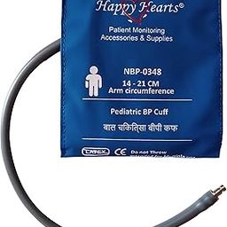 Happy Hearts Reusable NIBP Cuff Pediatric Single Tube Royal Blue 14-21 cm PU-29