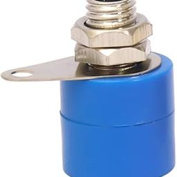 Electronic Spices 4mm 5A Blue Color Female Socket Banana Connector Pack of 10pcs-18