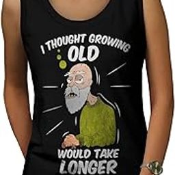 Retired Funny Gift Womens Tank Top, Old Man Athletic Sports Shirt Graphic Tank Top/Gym Tanks-image-6