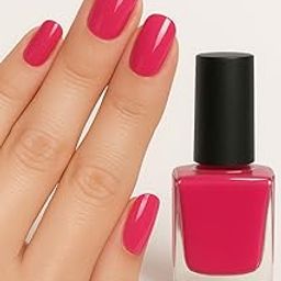 Long-Lasting Nail Polish for Women | High Shine, Quick-Dry, Chip-Resistant Nail Paint | Smooth Finish pack of 6 (Pink, 6ml)-image-81