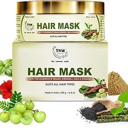 TNW-THE NATURAL WASH Aquatic Hair Mask 200 gm | Deep Conditioning & Hydrating | For Dandruff & Hair Fall | With Bhringraj, Amla & Coconut Oil | For Dry & Frizzy Hair | All Hair Types | Men & Women-image-72