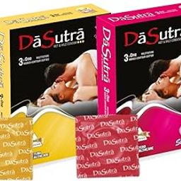 Azista Dasutra Wet And Wildted Strawberry&Vanilla Flavoured Condoms For Men-30 Count(Pack Of 10)-2