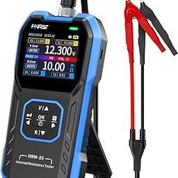 Upgraded Four Terminal Kelvin Detection - WESTOBIG Battery Tester Internal Resistance Tester for Universal Battery Meter, Car Battery Tester, 0-100V 0m-200Ω,-0