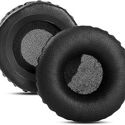 Street27® Ear Pads Cushion Compatible with JABRA Evolve 30/20 UC/BIZ2400 Headphones, 60mm / 6cm Headphone Earpads Cushion, All-Day Comfort Design, Protein Leather & Soft Memory Foam Earmuff - Black-9