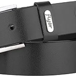 flyer Men's Leather Belt (Formal/Casual) (Colour -Black) Buckle Adjustable Size Genuine Original Leather (BL3256)-picture-46