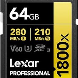 Lexar Profes. 1800X Sdxc Uhs-Ii U3 V60, Ultra High Speed, 64Gb-16