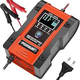 Verilux® Car Battery Charger, 6A 12V / 3A 24V Intelligent Automatic Charger, 7-Segment Charging 12V/24V Battery Charger, Repair, Test, Suitable for Automotive, Motorcycles-picture-17
