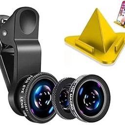 3in1 Set Mobile Professional HD Camera Lens: 180° Fisheye Lens+Wide Angle+10x MM Macro Lens with Bag Clip Holder Kit for All Smart Phones, Tablets, iOS, Android & Mobile Stand Free-image-51