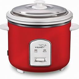 V-Guard VRC 1.8 Litre Electric Rice Cooker, 5 Year Heating Plate & 2 Year Product Warranty, Automatic Cooking With Warm & Cook Functions, Double Layer Outer Body, Red-28