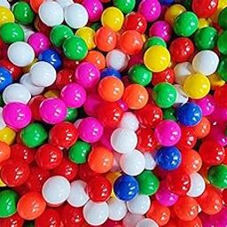 EEVOVEE, 50 Pcs 8 cm Big Large Size Soft Safe Multi Colour Plastic Pool Balls for Kids, Soft Balls for Kids.BPA-Free and Non-Toxic Plastic Balls for Kids ISI 9873 Safety Certified-25