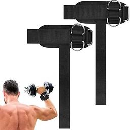 Weight Lifting Straps with D Ring,13" Long Wrist Straps for Weightlifting,Deadlift Straps,Weightlifting Straps,Lifting Straps Gym,for Rows Powerlifting,Bodybuilding,Strength Training For Men and Women Unisex-image-30