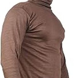 JS Oswal Full Sleeve High Neck Brown Thermal Top Top (Size -100)-image-75