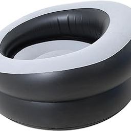 THE STYLE SUTRA Inflatable Chair Inflatable Couch for Outdoor Activities Living Room Picnics Gray-picture-29