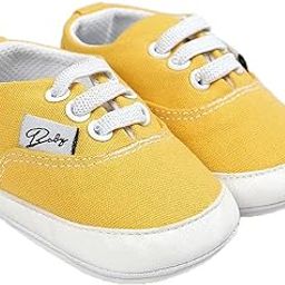 Baby Canvas Shoes Baby Soft Bottom Walking Shoes Antislip Shoes L Yellow-image-27
