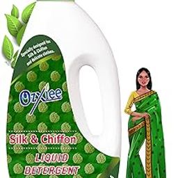 Ozxiee Silk & Chiffon wash Liquid Detergent (1ltr) Specially formulated for silk & delicate clothes-image-1