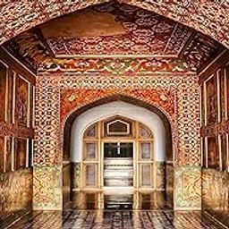 Interior Palace Architecture Vintage Art Photography Backdrops Nature Backdrop Curtain Cloth Birthday Background Seamless Photo Booth Prop Backdrop Size 5Feet Height & 8Feet Width(5 * 8)-image-24