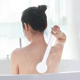 ZELIASTA Body Bath Brush - Bathroom Cleansing Accessories & Body Scrub, Long Handle Body Scrubber for Women, Men & Boys, Bath Scrub Brush, Ideal for Body Wash & Bathing-image-54